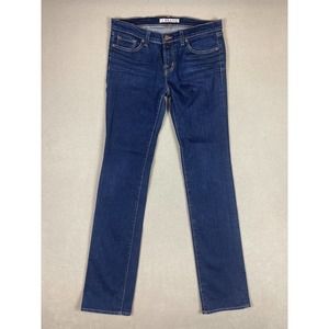 J Brand Cigarette Leg Womens 30 Low Rise Blue Jeans Stretch Pockets Straight Leg
